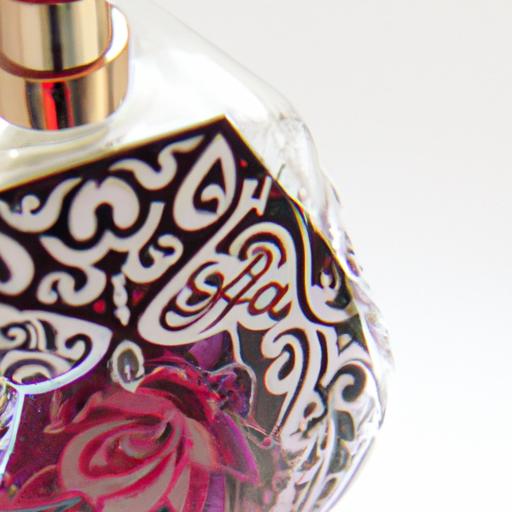 Gần cận một chai nước hoa Zara có thiết kế hoa văn