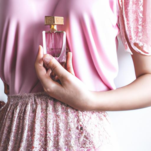 Sự tươi trẻ, quyến rũ của nước hoa Versace hồng được thể hiện qua bộ váy hồng của người phụ nữ