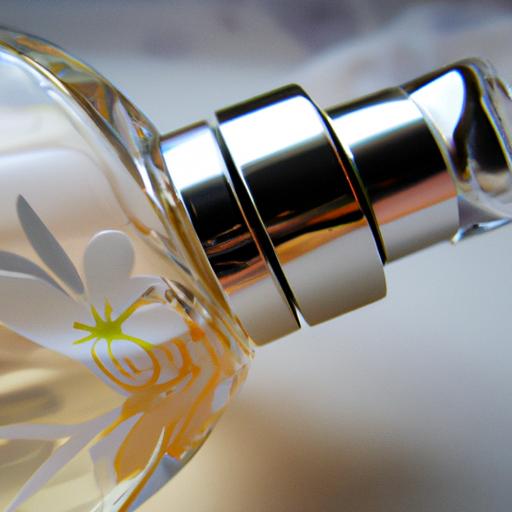 Hình ảnh chi tiết của chai nước hoa Charme với hương hoa.