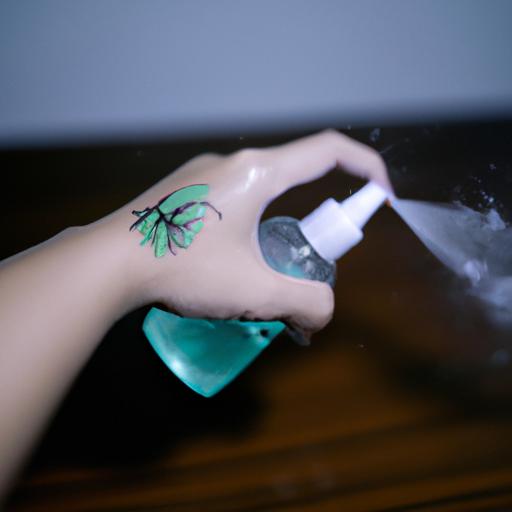 Cảm nhận hương thơm thư giãn của Aqua nước hoa khi xịt lên cổ tay.