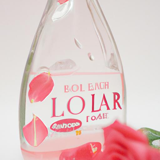Chai nước hoa hồng Loreal gần cảnh