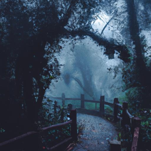 Một khu rừng thần bí với hương thơm của fantasy nước hoa lan tỏa trong không khí.