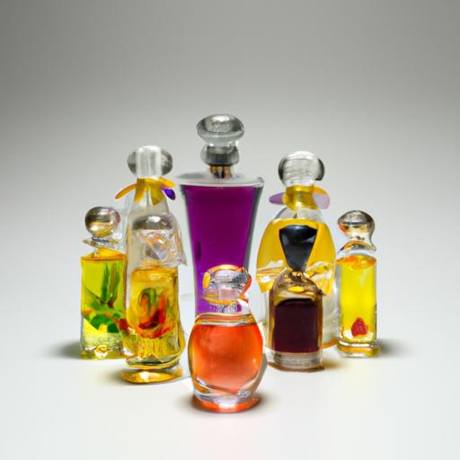 Một nhóm chai replica nước hoa với các mùi hương khác nhau