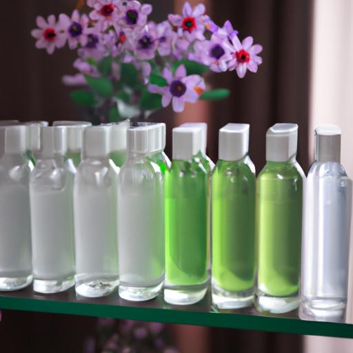Dàn chai nước hoa giò trắng 100ml với nhiều màu sắc và kích thước khác nhau