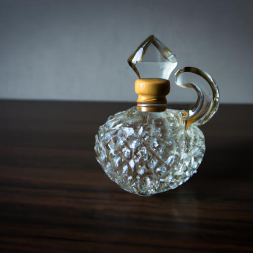 Chút cổ điển trong vẻ đẹp của nước hoa classic được tái hiện qua hình ảnh chai nước hoa cổ trên bàn gỗ